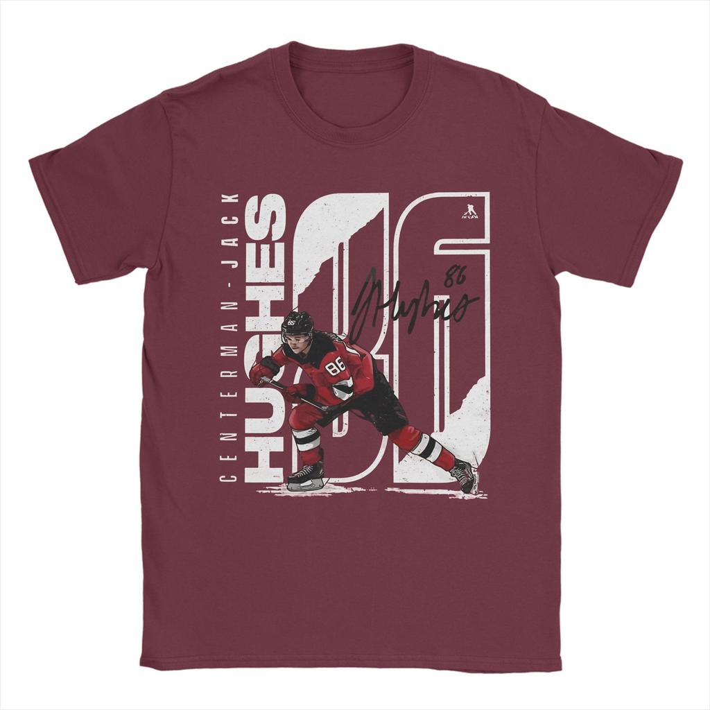Jack Hughes Smile USA Hockey Golden Goal Tee Shirt for Unisex Women Graphic Printed T Shirts Cotton Clothing