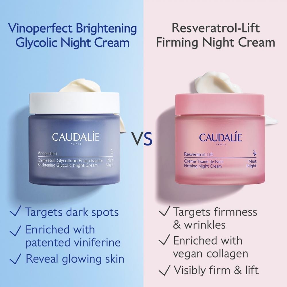Caudalie Vinoperfect Glycolic Refillable Night Cream 1.69 Oz 50 Ml