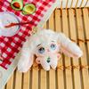 Cartoon 4-inch Pendant Keychain Atmosphere Doll Cute Rabbit Backpack Accessories Grab Machine Doll Boutique