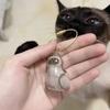 Cat Hair Storage Pendant Pet Memorial Keepsake Lightweight Cat Hair Storage Keychain Pendant Charm for Wallet Purse Backpack Bag