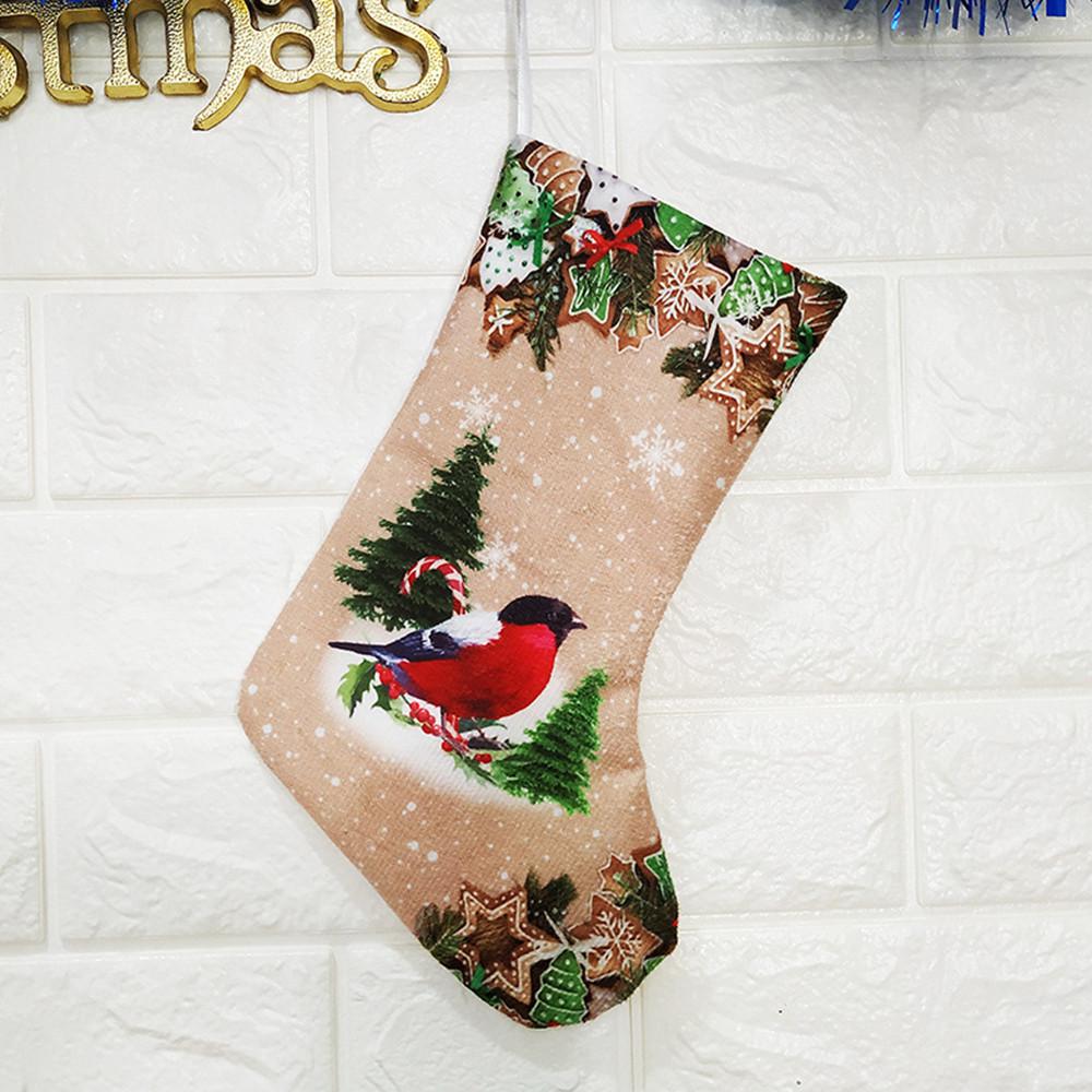 Christmas Decorations New Year Gifts Santa Snowman Socks Christmas Socks Gift 