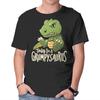 Unisex Crew Neck T-Shirt Grumpysaurus Graphic Short Sleeve Casual Tee