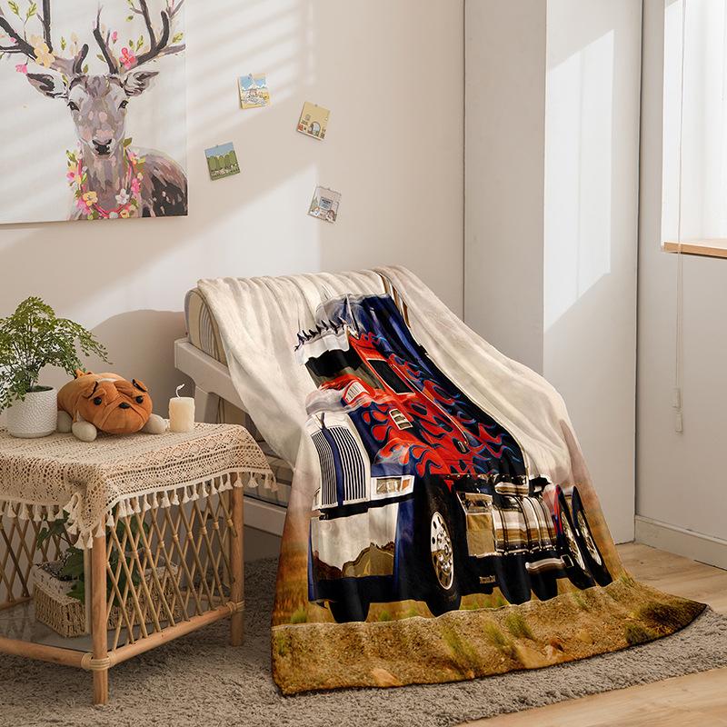 Cartoon Transformers Series Double-Sided Flannel 2D Digital Printing Blanket Blanket