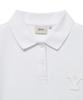 YALE Women'S Crop Banded Polo Shirt_White
