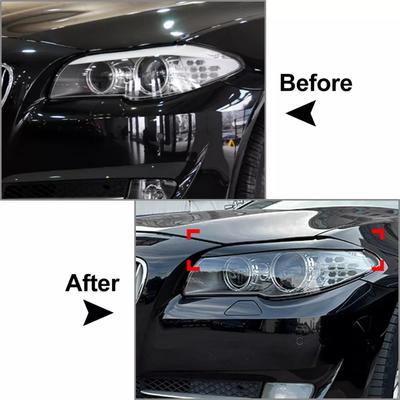 Auto priekšējo lukturu uzacis, plakstiņi, lampas gaismas uzacis BMW 5. sērijai F10 F11 F18 535i 525i 520i 530i 2011 2012 2013 2014
