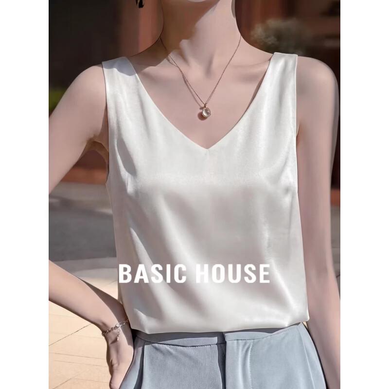 Basic House Women s Satin V-Neck Camisole XL