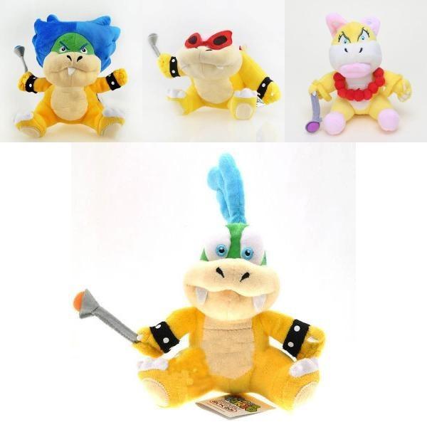 Adorable Koopalings Super Mario Bros 7" Koopa Plush Toy Ideal Kids Gift Usa Seller