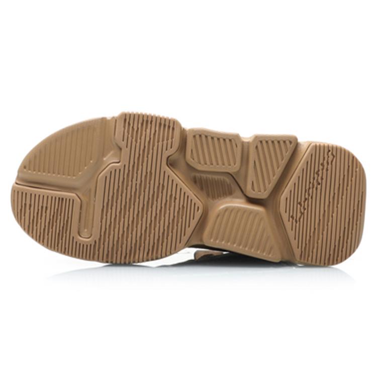 Li Ning Hanjia Abrasion Resistant Breathable Low top Chunky Sneakers Men's Wheat AGBP109-4