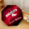 FC Köln Automatic 3‑Fold Umbrella 8‑Rib Windproof Folding Umbrella Sun Rain Protection For Outdoor Travel Daily Use