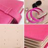 Portable Ear Studs Storage Case Jewelry Organizer Book Travel PU Leather Earrings Holder