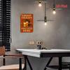 Metal Wall Art Vintage Practice Healing Here Sign with Beer and Wine, Iron 2D Picture for Bar