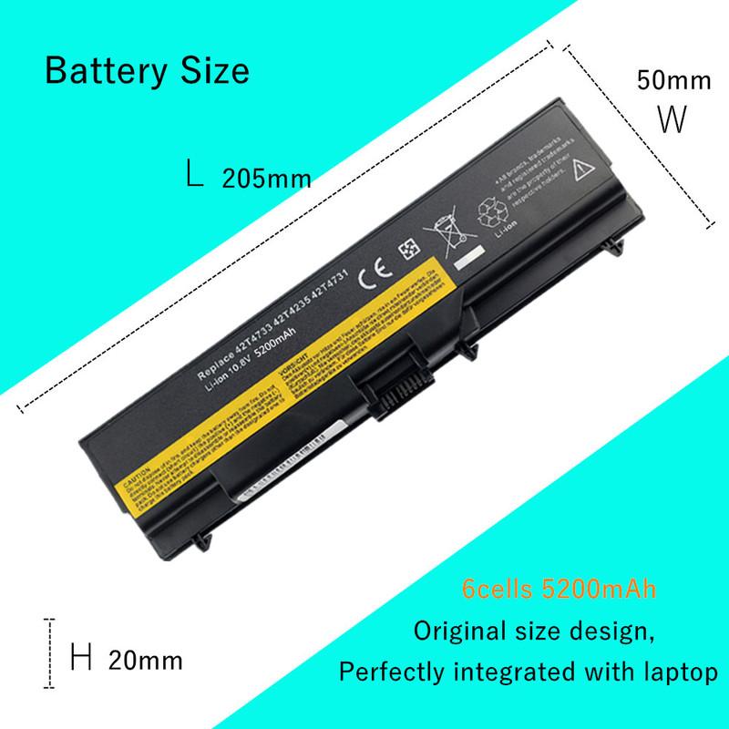 Dizüstü bilgisayar bataryası Lenovo ThinkPad E40 E50 L410 L412 L420 L421 L510 L512 L520 SL410 SL510 T410 T410i T420 T510 T510i T520 T520i için