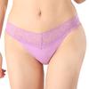 Cotton Lace Thongs for Women Sexy Seamless Low Waist Panties Ladies Breathable No Show Stretch Underwear