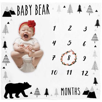 baby milestone blanket personalized