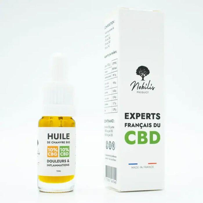 Huile 10% CBG + 10% CBD, sans THC (10ml) 1 flacon