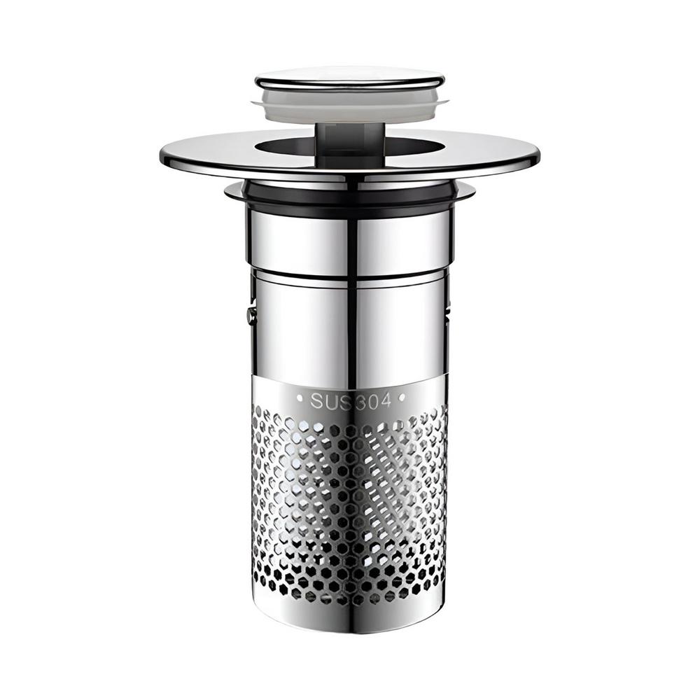 

Фильтр для слива раковины, улавливатель волос, всплывающий фильтр для слива раковины с корзиной из нержавеющей стали, заглушка для слива раковины, заглушка для слива серебряный