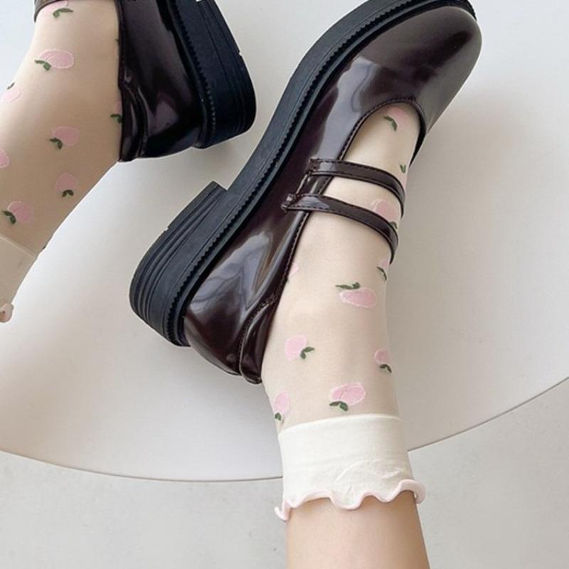 Summer Lightweight Stockings - Lolita I Trendy Mesh Breathable Cute Lace Lace-up Stockings