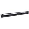 24 Port Mountable Data Patch Panel High Speed CAT6 CAT 6 Network Cable Rack