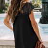 Women T Shirt V Neck Lace Sleeveless Casual Tops