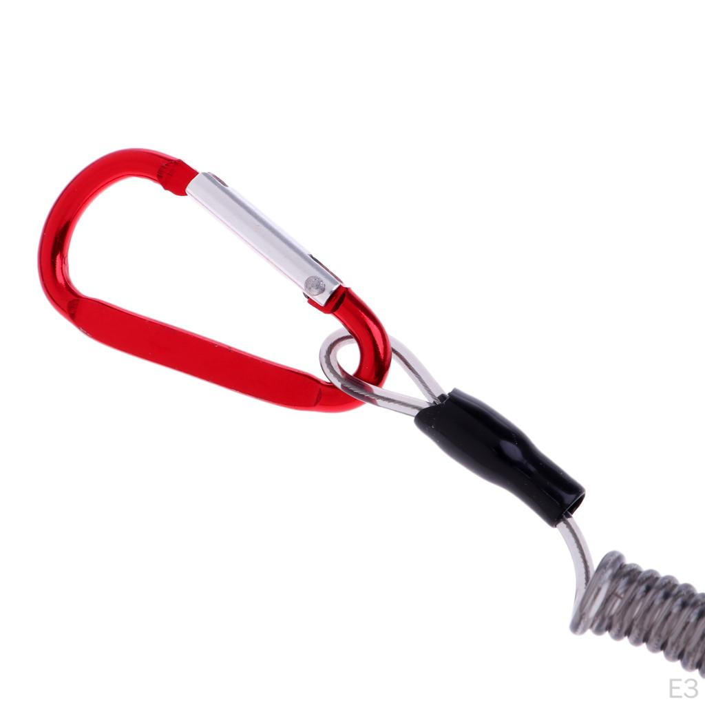 5 Pcs Boat Kayak Camping Fishing Tongs Lanyard Tether Retractable