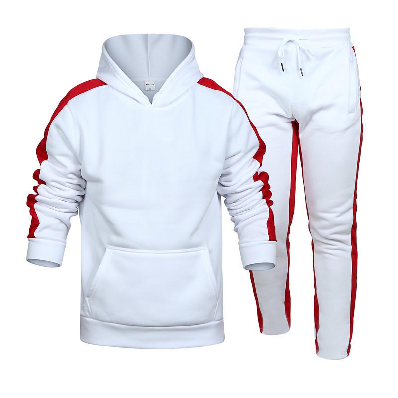 2024 Herbst/Winter Trendiges Herren Kapuzenpullover & Lässige Lange Hosen Set