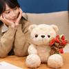 Valentine's Day Confession Rose Bear Plush Toy Doll Bear Figurine Romantic Anniversary and Birthday Present