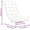Floor Chair Swivel Linen 70 x 51 x 79 cm