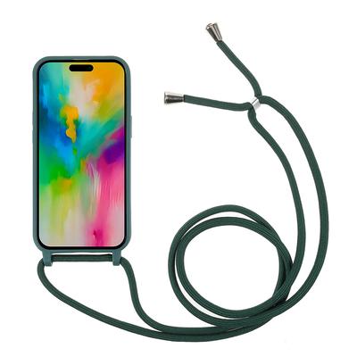 Capa para iPhone 16 Pro Max de TPU Macio à Prova de Choque com Cordão Ajustável