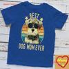 Best Dog Mom Ever Miniature Schnauzer Mothers Day Pullover T Shirt Vintage Washed Streetwear Casual Versatile Stretched Unisex