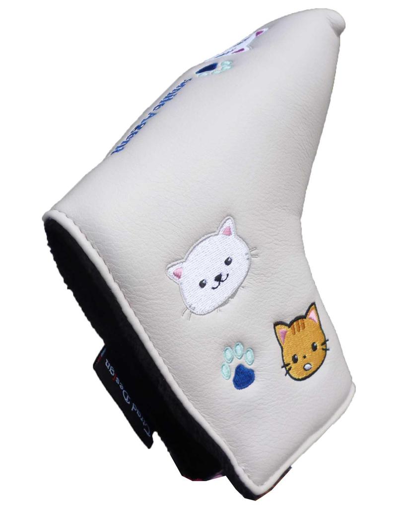 Smile Agent Putter Cover Cat Series Magnetic (White)