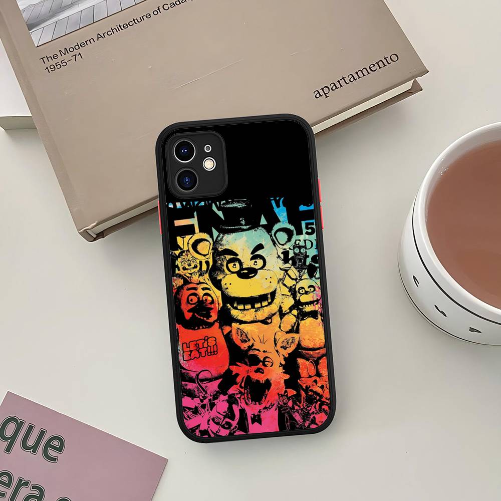 Five-Nights-At-Freddys Handyhülle Für IPhone 16 15 14 13 12 11 Pro Max 7 8 6 6s Plus Mattes Cover