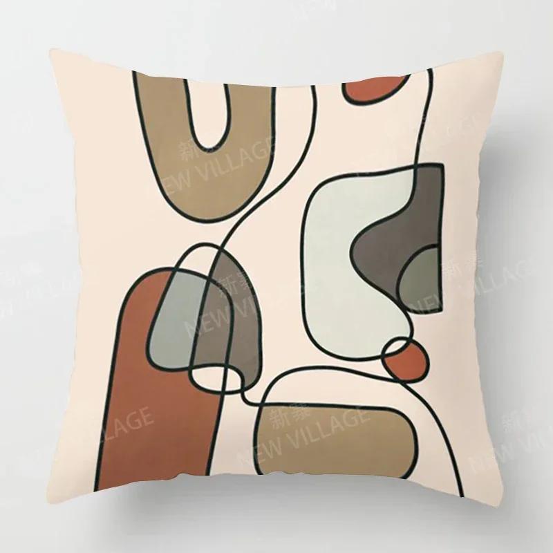 Nordic Fall Home Decor Autumn Throw Pillow Cover Sofa Cushion Cover Modern Morandi