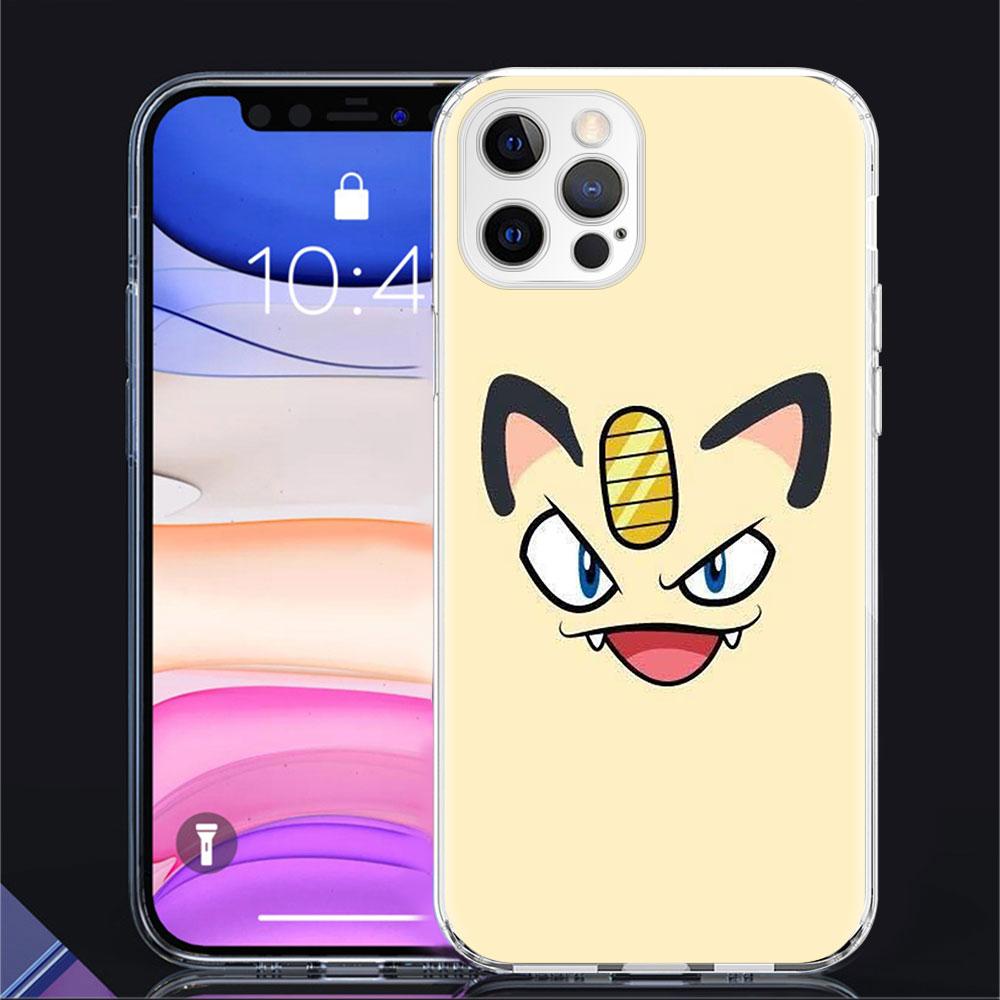 Klarer Fall für Apple iPhone 11 14 13 Pro 12 7 8 Plus SE 2022 XR X XS Max 6 6S 14Pro Silikon-Telefonabdeckung Pokemon Cute Cartoon