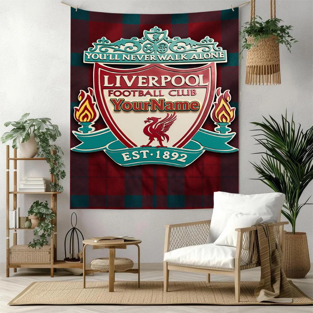 Liverpool Custom Your Name Wall Decor Tapestry Art For Pet Memorial Birthdaywedding Party Backdrop Family Gift