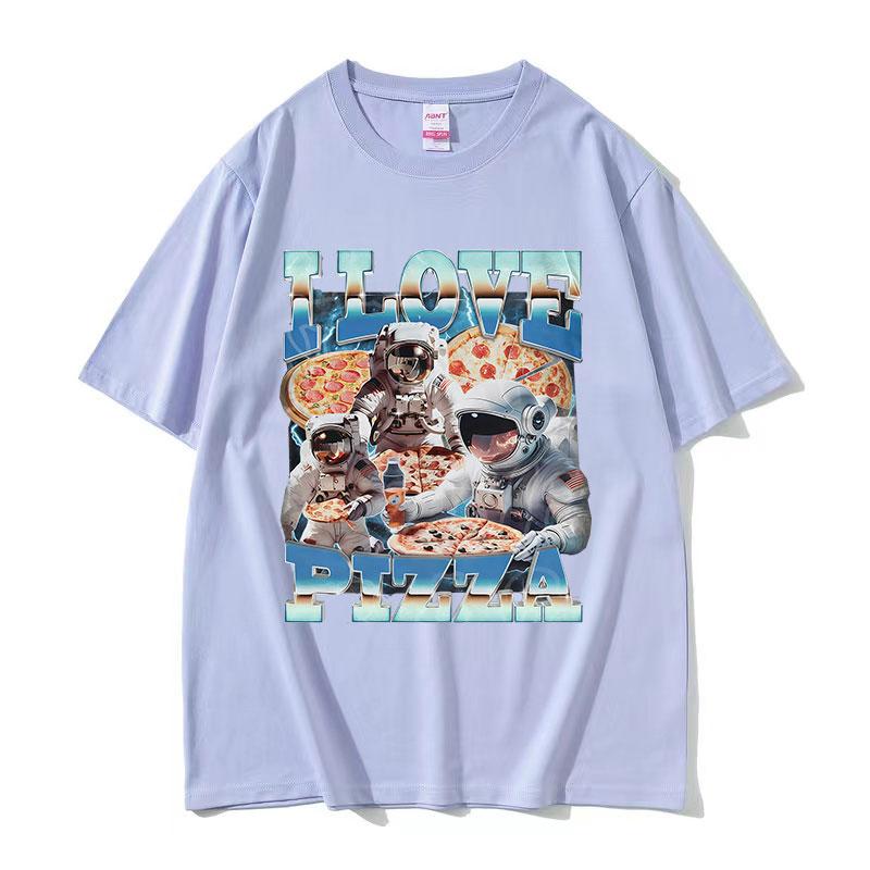 Funny I Love Pizza Meme T Shirt Men Women Vintage High Quality Fashion Tshirts Casual 100 Cotton Oversized Tshirt Streetwear