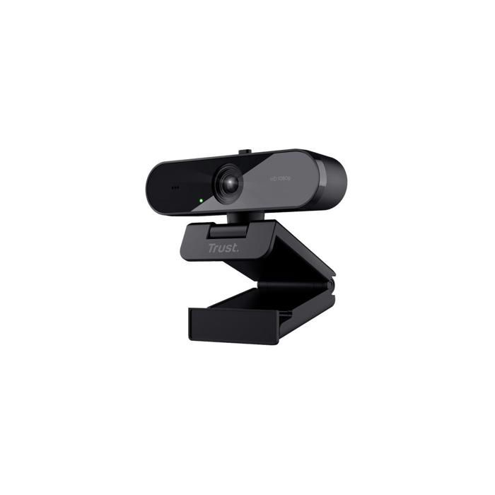 Webcam Full HD - TRUST - TW-200 - 1920x1080 pixels - Microphone à longue distance - Noir