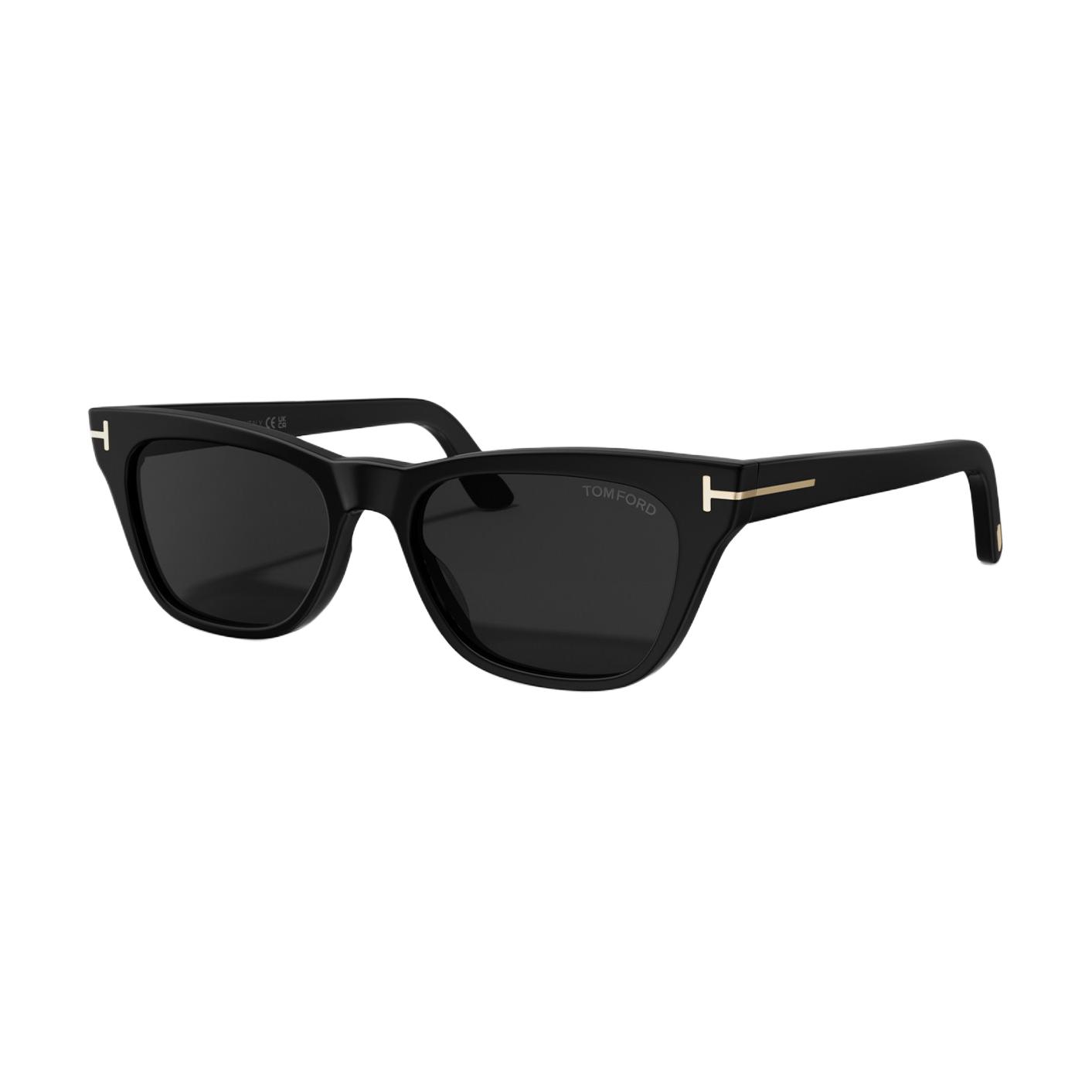 Light Colored Acetate Fiber Square Design Square Sunglasses Unisex sunglasses FT1362 FT1362-F 01A