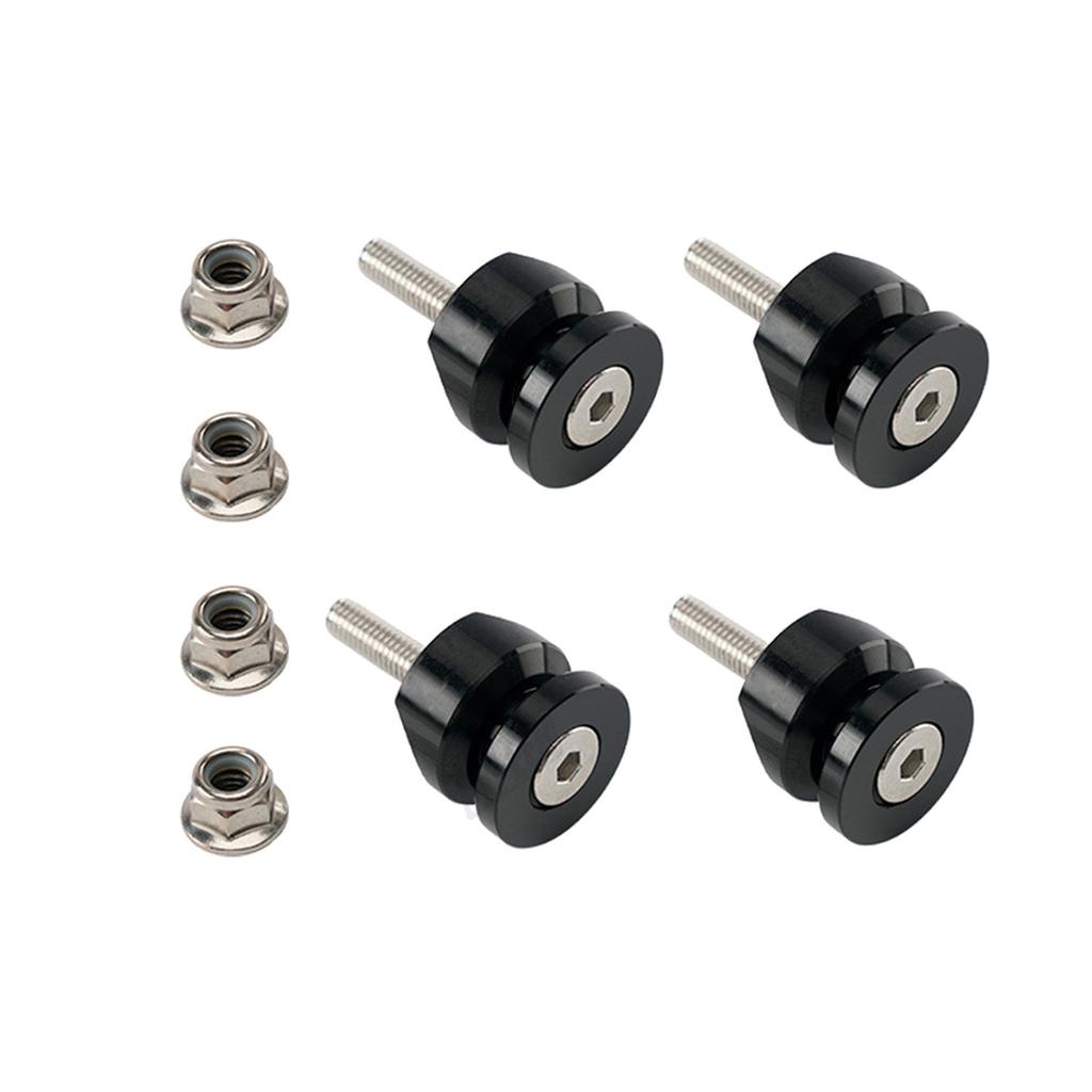 Pack of 4 Motorcycle Tail Box Quick Release Mounting Pads Aluminum Alloy with Antislip Rubber for Stability Accessories