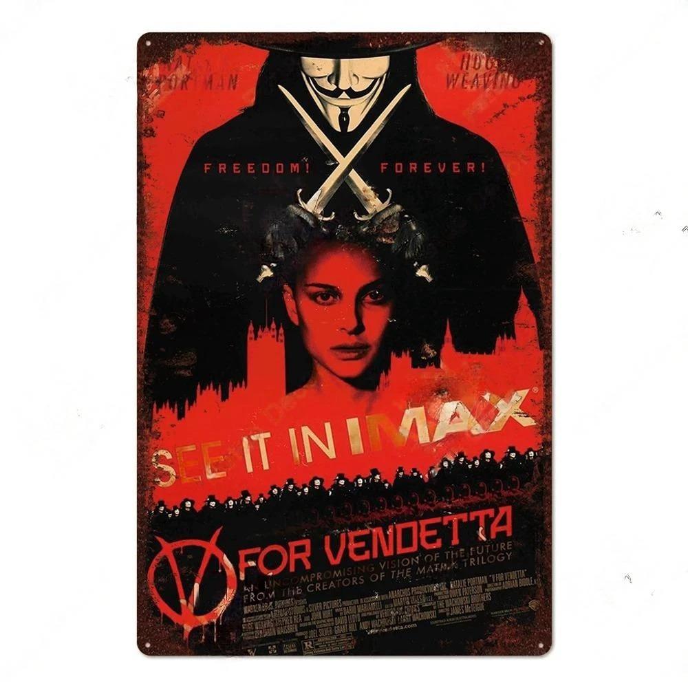 Vintage TV Movie Metal tin Signs decor Metal Plaque Posters Tin Sign Wall Decoration for Cinema Man Cave Bedroom Wall Home Decor