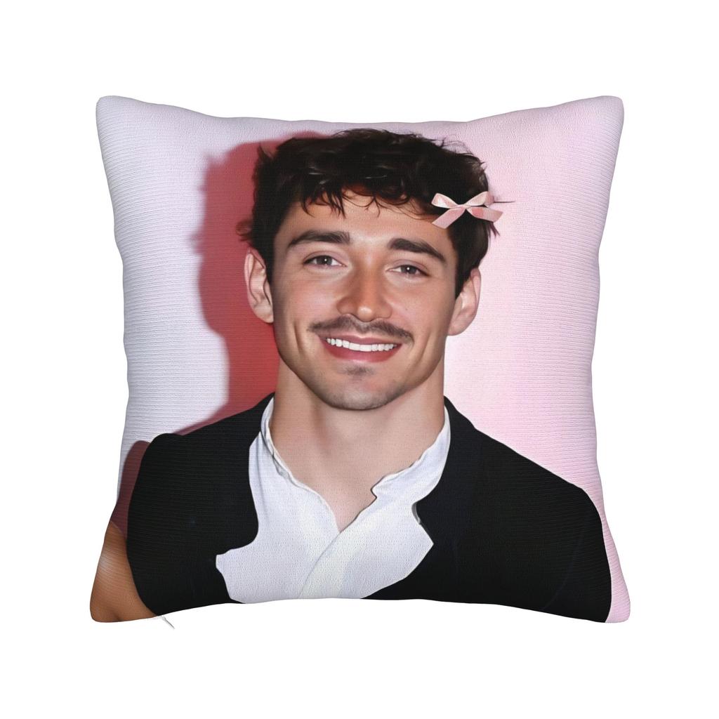 C-Charles Leclerc Pillow Covers Merchandise Soft Cushion Cover Decor  Throw Pillow Case Cover Home Multi Size