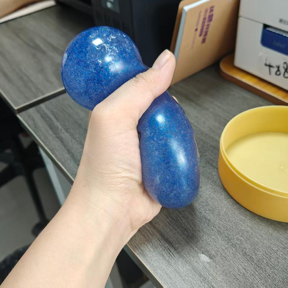 Stress Giant Dumpling Squishies Bun Toy, Slow Rising Glitter Dumpling Stress Ball, Stress Relief Fidget Toy for Home Office toys