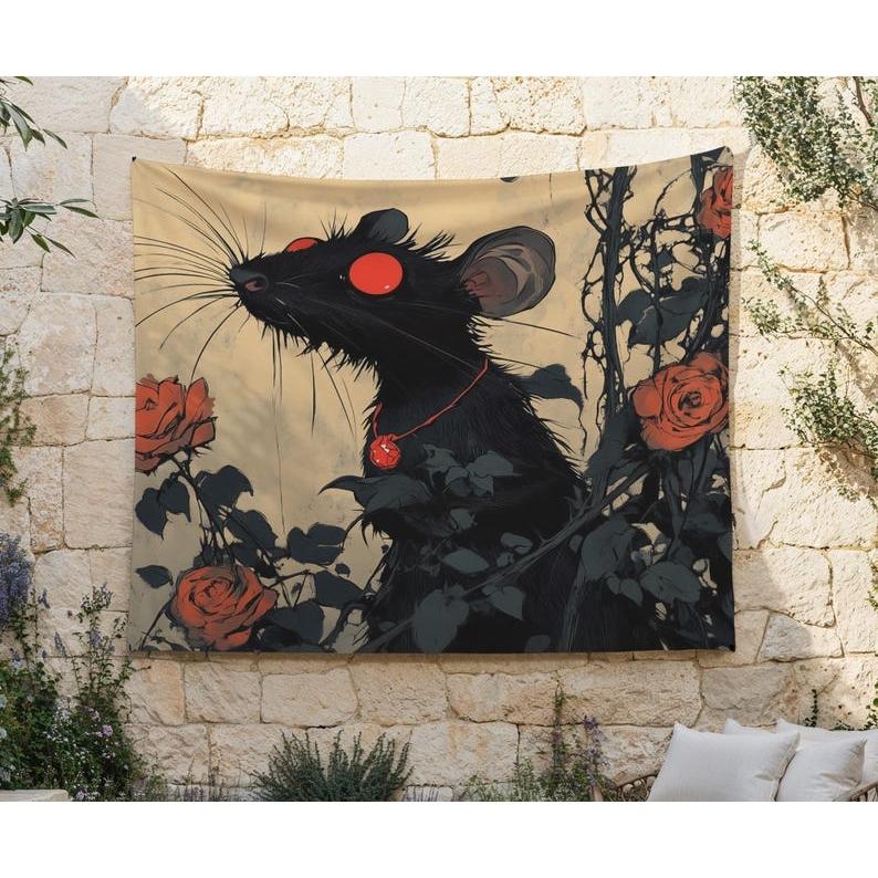 Rat King tapestry 75x100 чёрный