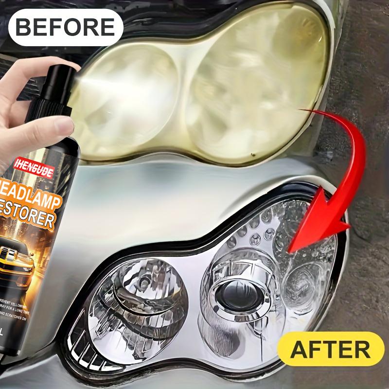 High-Intensity Car Light Restoration Kit - Restores Clarity, Prevents Yellowing and Oxidation, Long-Lasting Protective Spray, Repair