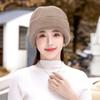 Mink Hat for Women Winter New Mink Fashion Warm Ear Protection Hat Fur Middle-aged Mother Cotton Hat