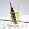 Portable Home Tea Accessories Filtration Stainless Steel Tea Maker Piping Design Tea Spoon Brewer Long Handle Metal Creative Cup