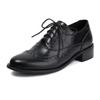 Fashion Luxury Leisure Daily Oxfords Shoes 2025 New Round Toe Lace Up Large Female Low Heels Shoes Office Comfy Dress Up Women Shoes