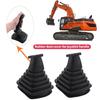 Reinforced Elastic Dust Covers Shield for Hydraulic Levers Protective Rubber Sleeves Construction Vehicle Handles 2pcs