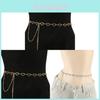 Water Drilled Heart Shape Metal Waist Belt For Women Men Elegant Summer Accessory