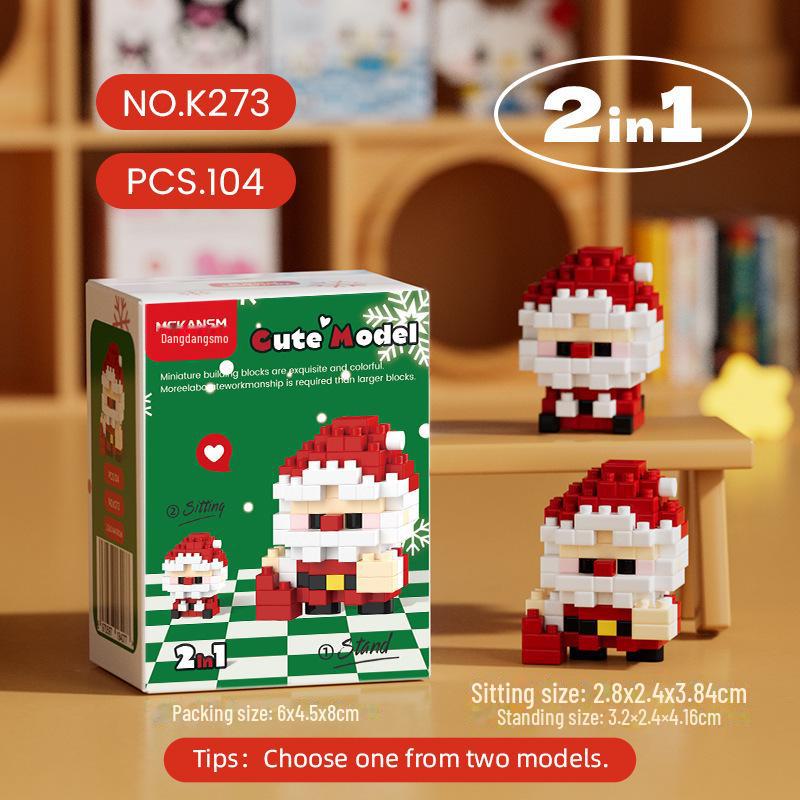 Christmas Photo Frame: Kompatybilny z Lego, Zawiera choinkę, Świętego Mikołaja, łosia - Zestaw klocków do składania