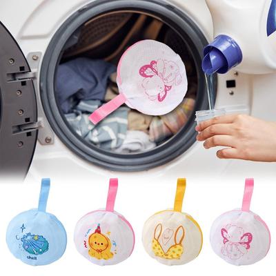 Cartoon Bra Laundry Bag Anti-Winding Breathable Bra Protective Washing Bag with Handle Anti-deformation Bra Mesh Bag